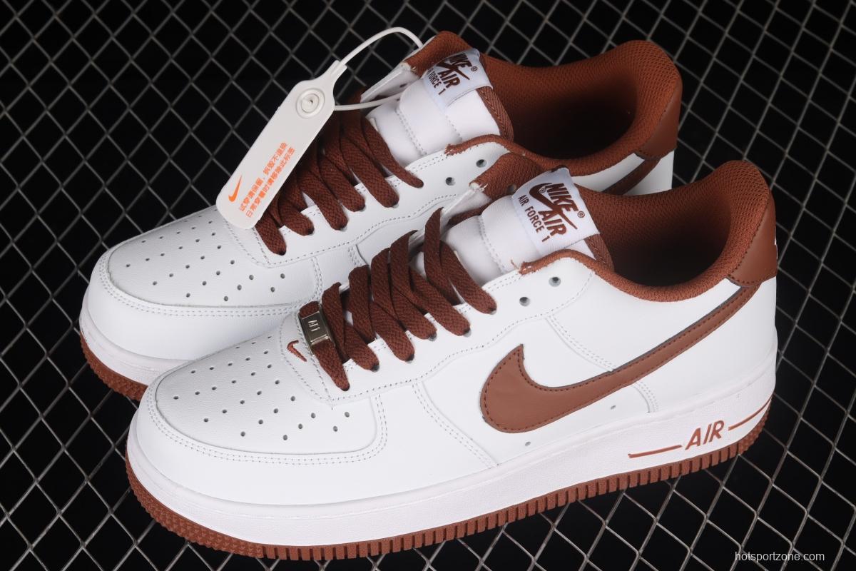 NIKE Air Force 11607 Low Pecan Chocolate Brown low-top casual board shoes DH7561-100