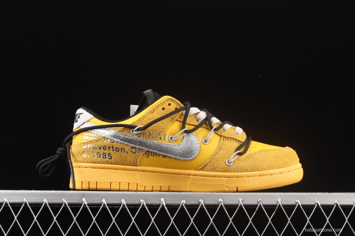 OFF-White x NIKE DUNK Low OW SB rebound fashion casual board shoes DJ0950-110,