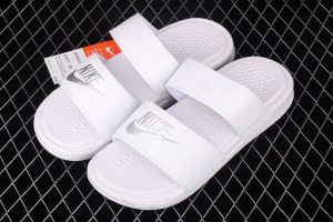 NIKE Benassi Swoosh # double belt ninja slipper series # authentic slippers life all kinds of summer beach slippers 819717-100