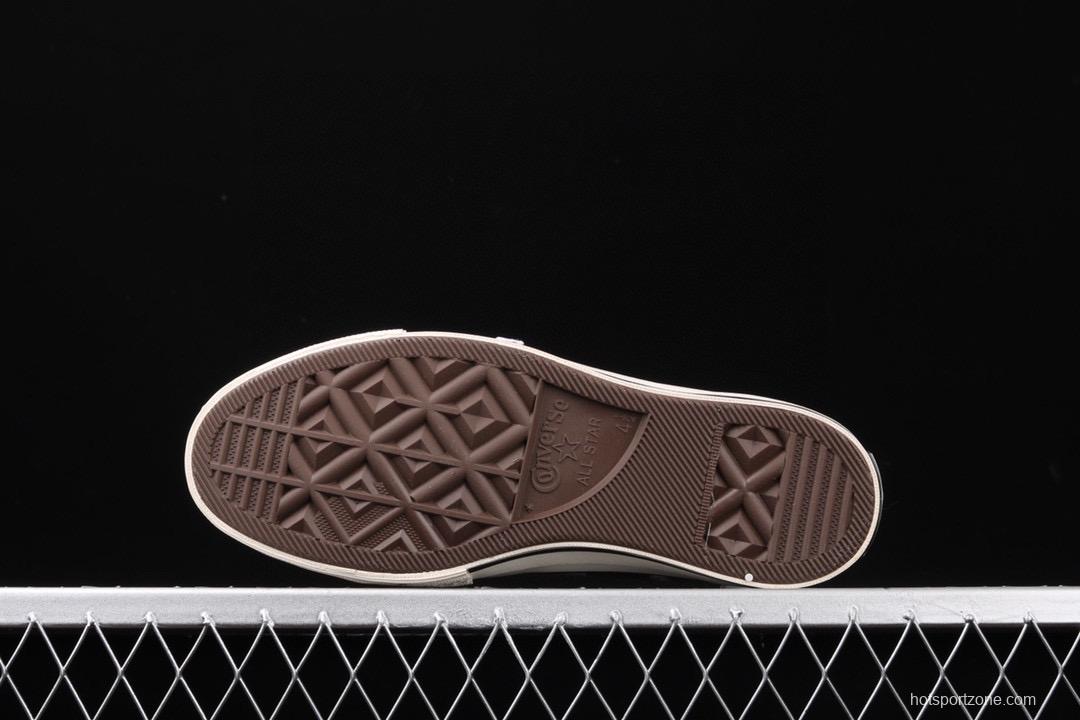 Converse 70s Plaid Scottish plaid fresh vintage casual board shoes 166496C