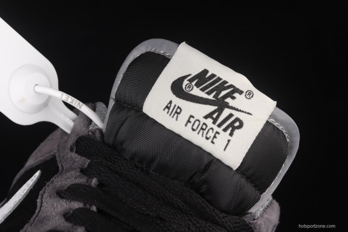 NIKE Air Force 1' 07 Low dark gray suede color matching low-top casual board shoes NT9966-336