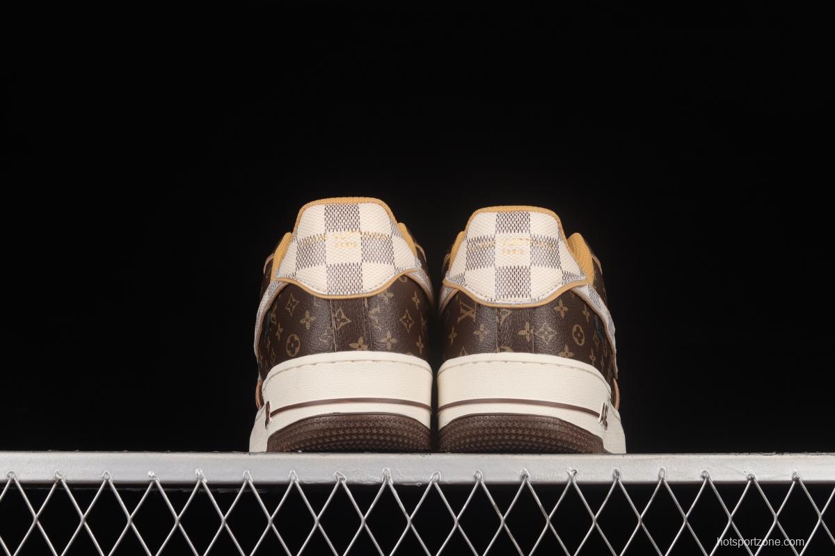 LV x NIKE Air Force 1'07 Low co-branded custom low-top casual sneakers