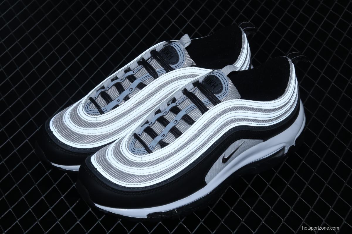 NIKE Air Max 97 white and black color matching bullet air cushion running shoes DC3494-990