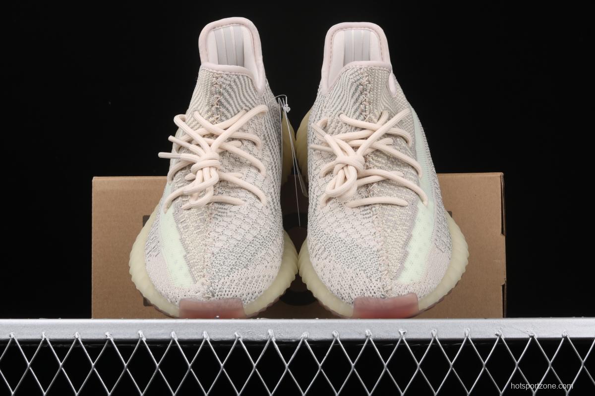 Adidas Yeezy 350 Boost V2 FW5318 Darth Coconut 350 second generation lemon star color match