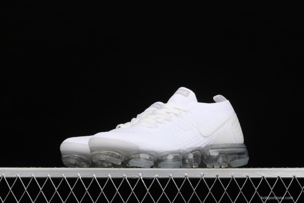 NIKE Air Vapormax Flyknt 2019 full palm air cushion running shoes 942842-100