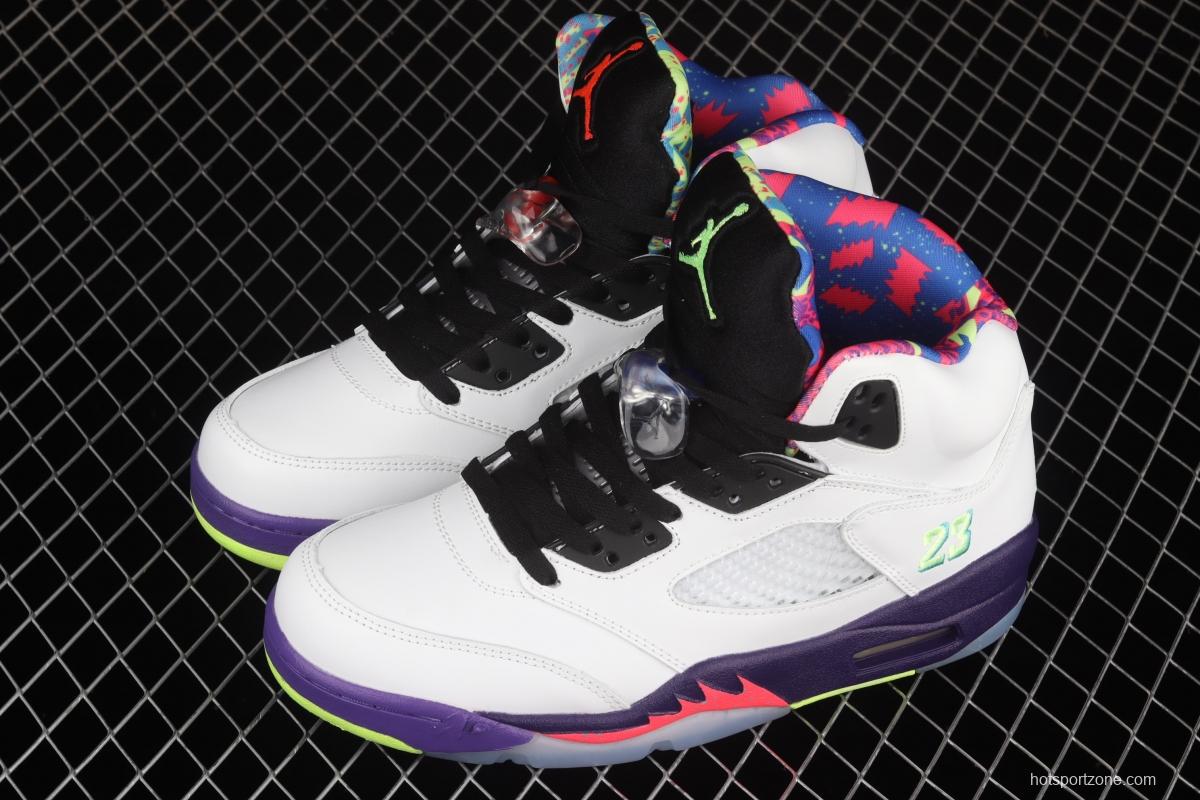 Air Jordan 5 White Bel-Air fresh Prince 2020 Edition College Purple DB3335-100