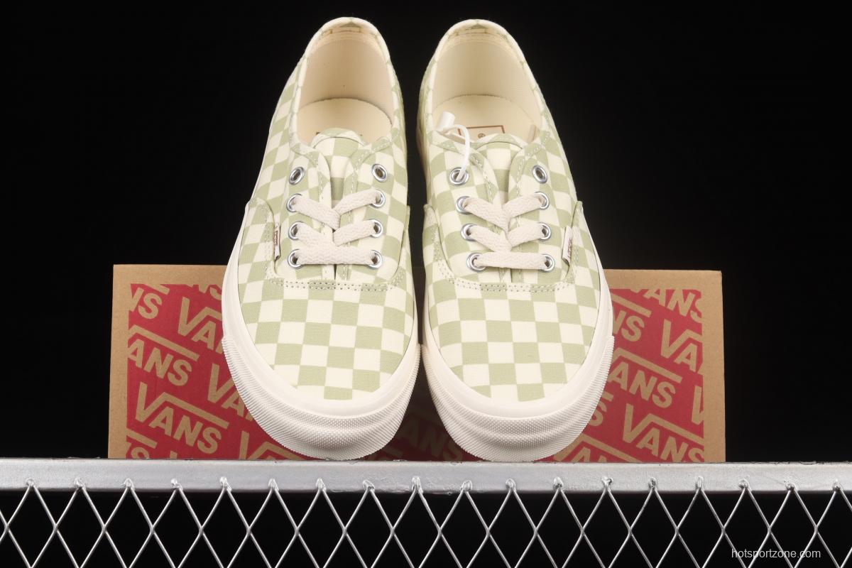Vans Authentic Anaheim series classic green and white checkered low-top casual board shoes VN0A5HZS9F0