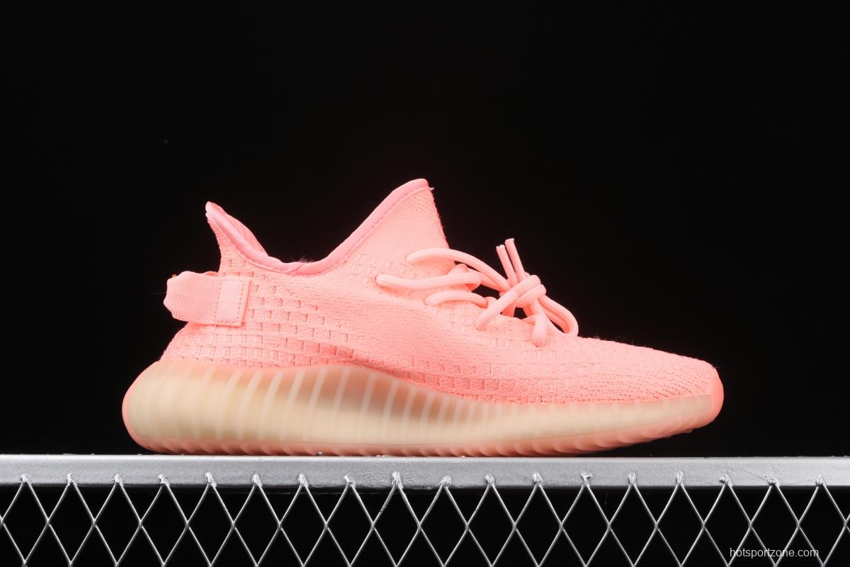 Adidas Yeezy 350 Boost V2 EG5294 Darth Coconut 350 second generation silver powder hollowed-out rose color matching