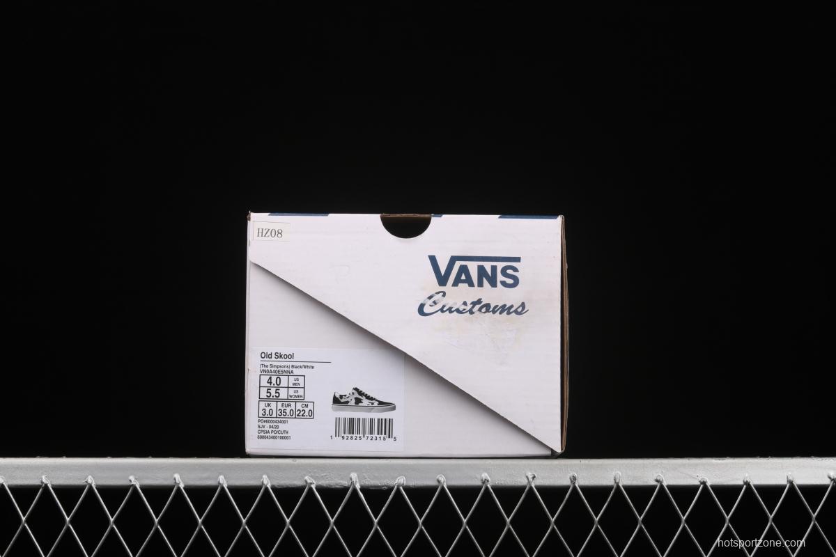 Vans Style 36 Decon SF GD overseas limited black cow graffiti vulcanized skateboard shoes VN0A40E5NNA