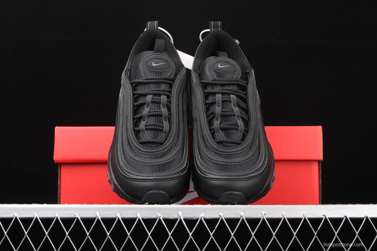 NIKE Air Max 973M reflective all-black bullet air cushion running shoes 921733-001