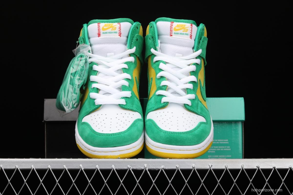 NIKE SB DUNK High Pro Oakland sports team high top fashion casual board shoes 305050-337