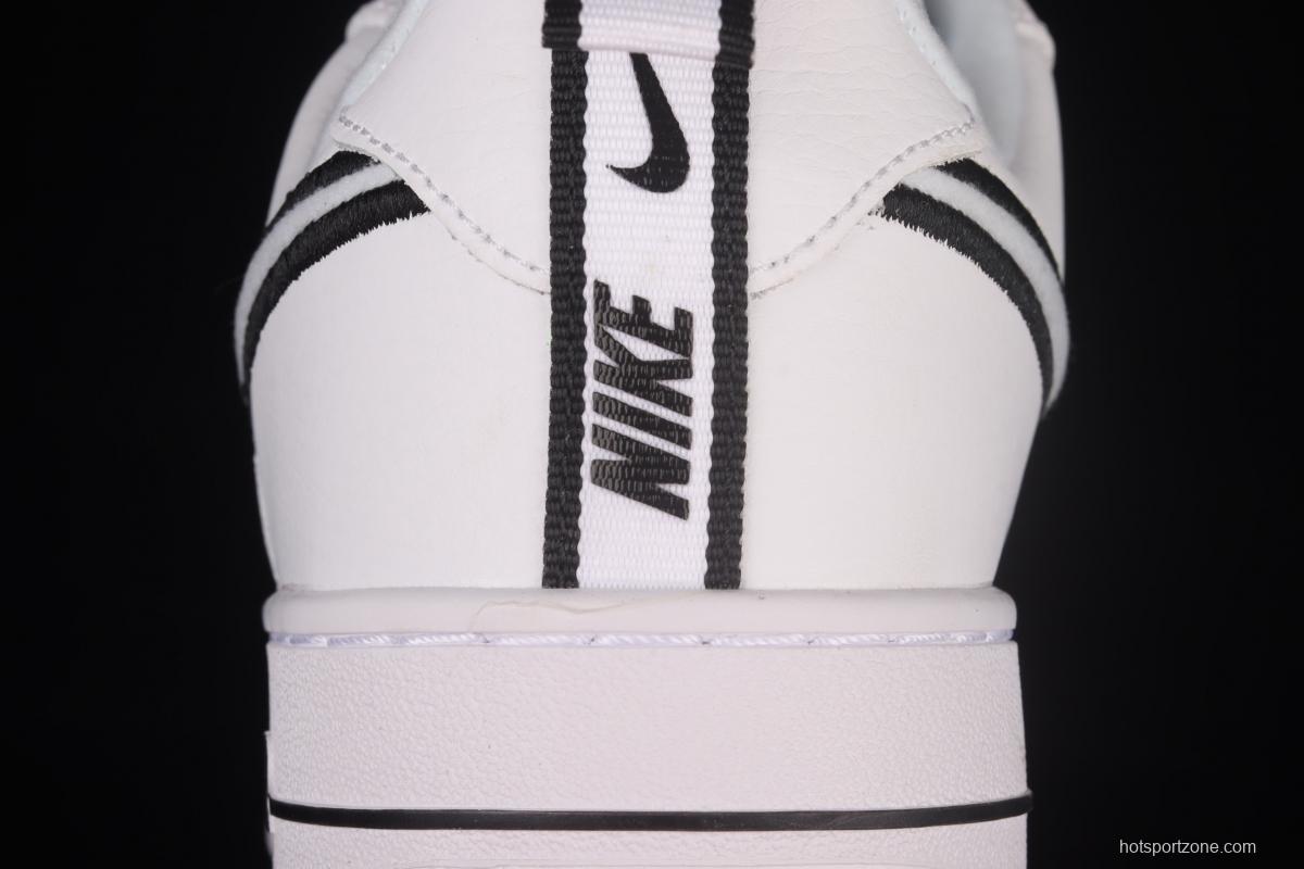 NIKE Air Force 11407 Low White/Black Leather White and Black lift Electric embroidered Hook low-top Leisure Sports Board shoes DH2472-100