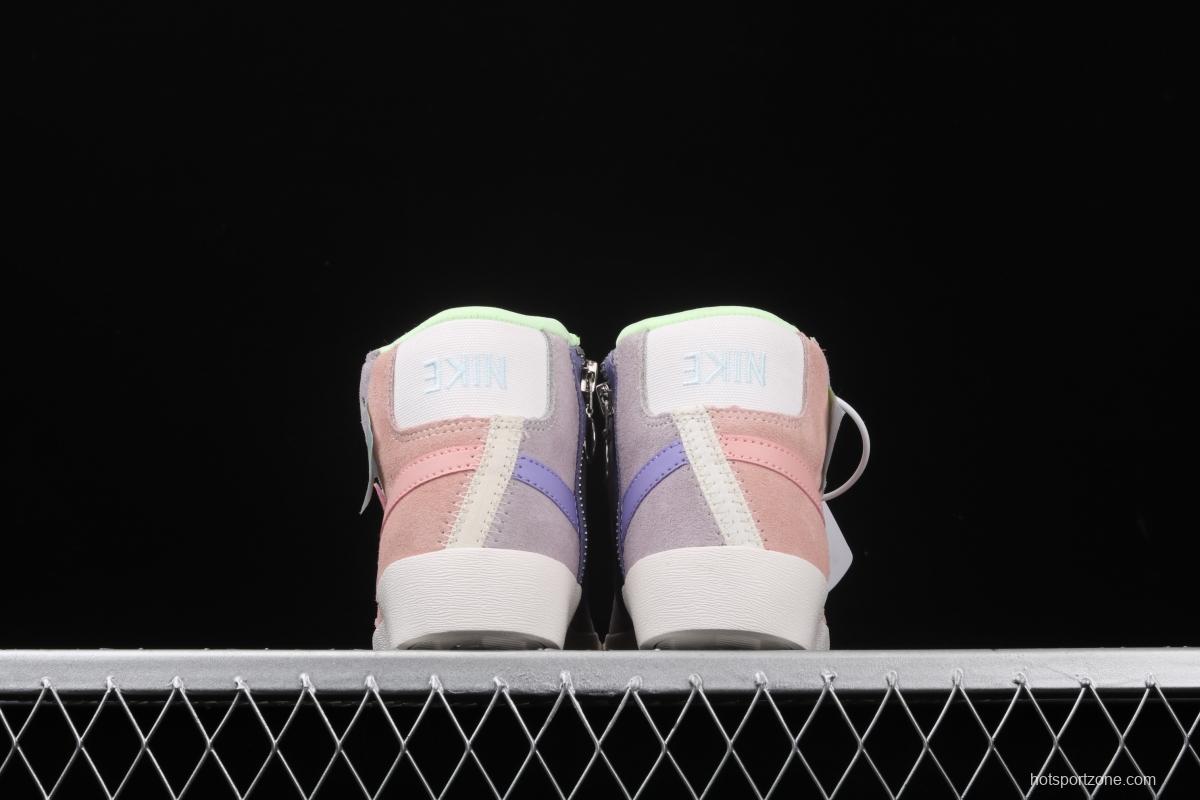 NIKE Blazer Mid Rebel trailblazer Macaron deconstructs casual board shoes CQ7786-661