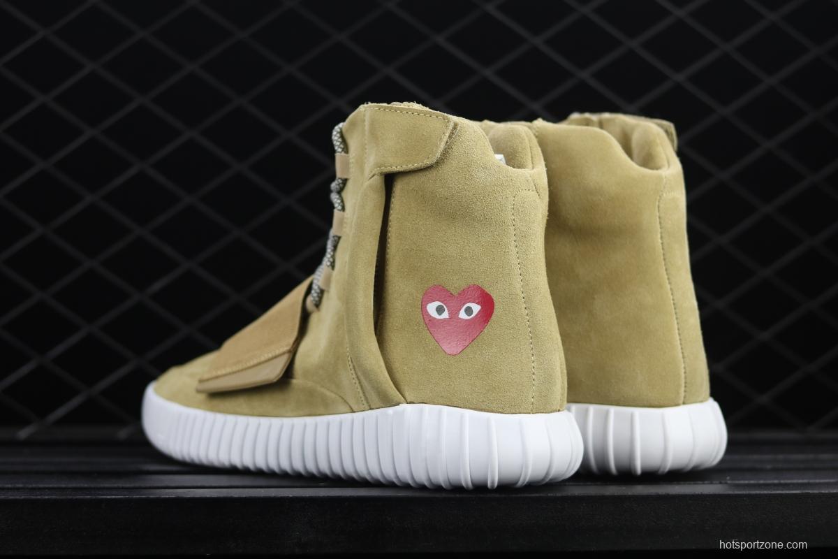 CDG PLAY x 750Yeezy Basf Boost JW5359 jointly customized pure original configuration BASF outsole, focusing on high-end goods in foreign markets.