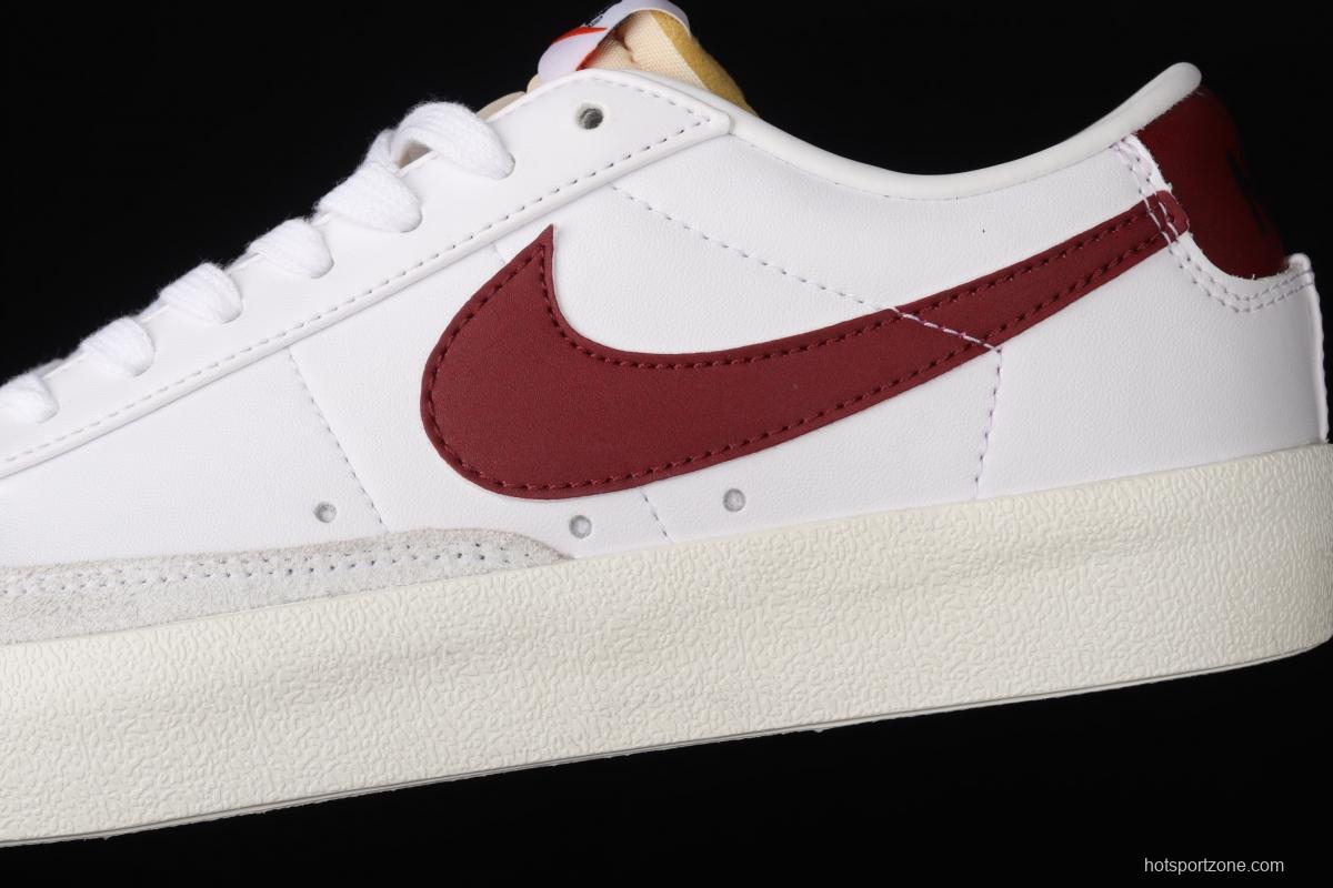 NIKE Blazer Low'77 Vintage Trail Blazers Leather Leather low-top Leisure Board shoes DA6364-102