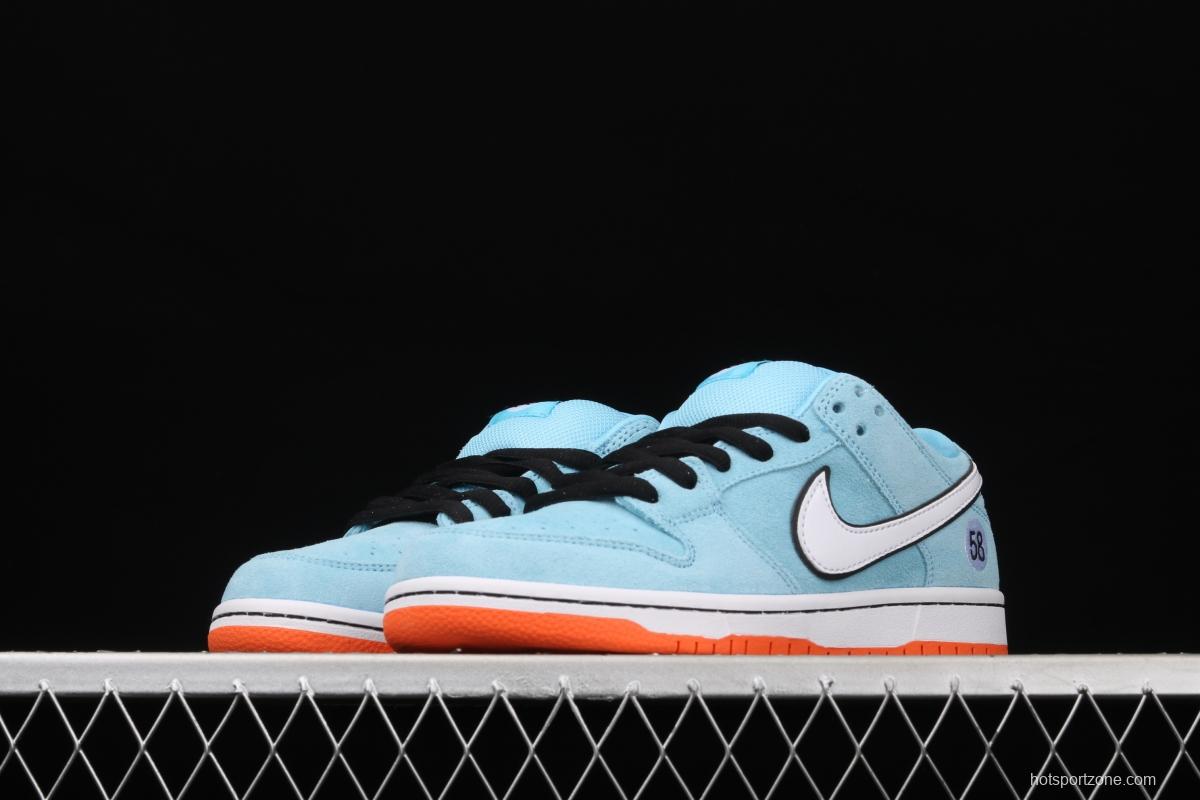 WE CLUB 58 x NIKE SB DUNK Low Pro Club 58 Gulf Slam Dunk Series low side leisure sports skateboard shoes BQ6817-401