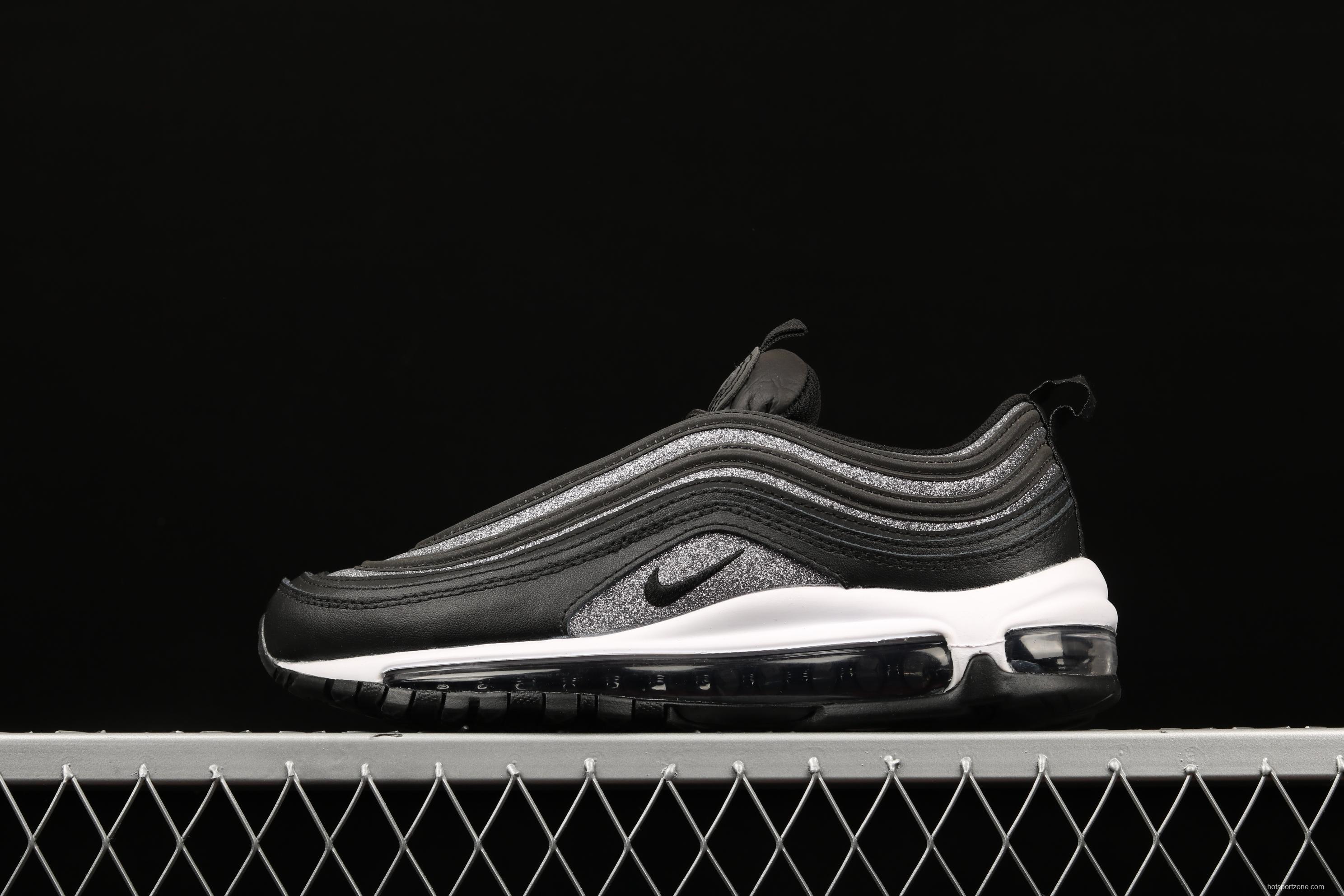 NIKE Air Max 97 Premium Welcomes Silver Mesh Uppers air cushion running shoes AT0071-002