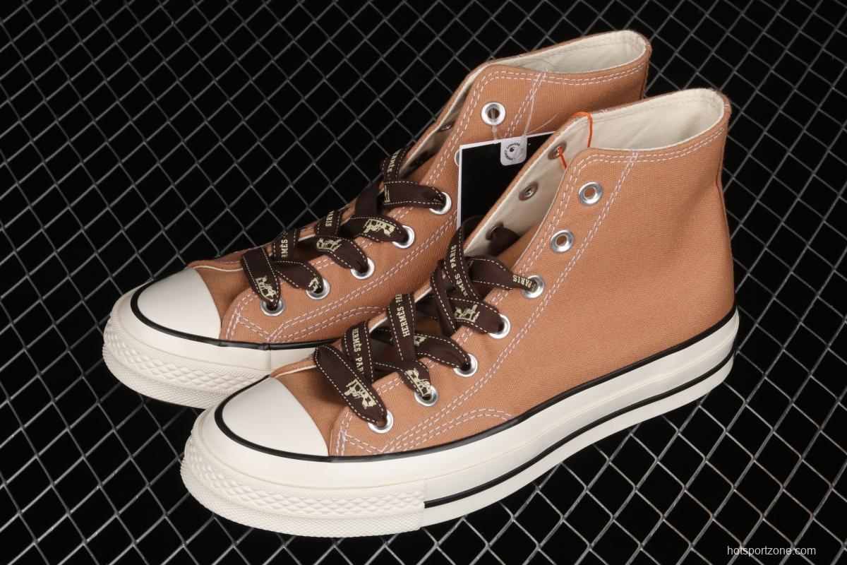 Hermes x Converse 1970 s 21 spring new Converse high-top casual board shoes 168504C