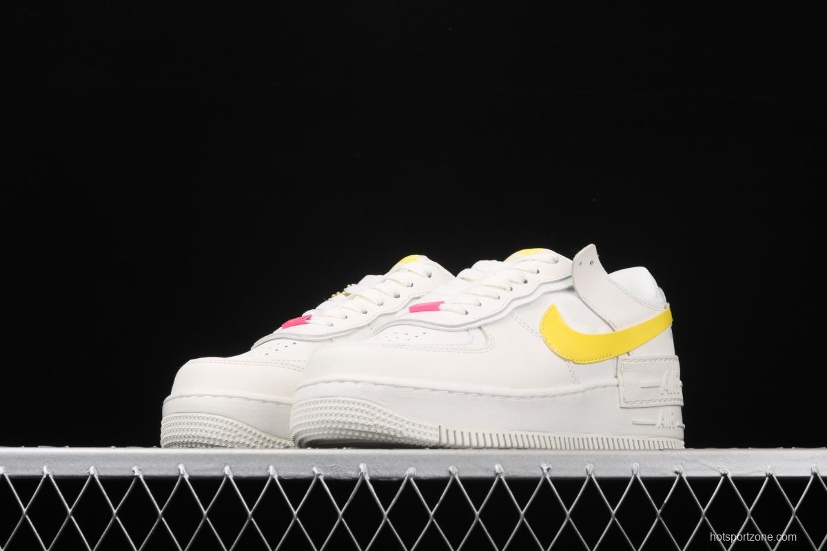 NIKE Air Force 1 ShAdidasow light weight heightened low-top board shoes CZ0375-100