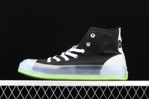 Converse Chuck Taylor All Star CX neutral crystal jelly soles green impact color canvas high upper shoes 170834C