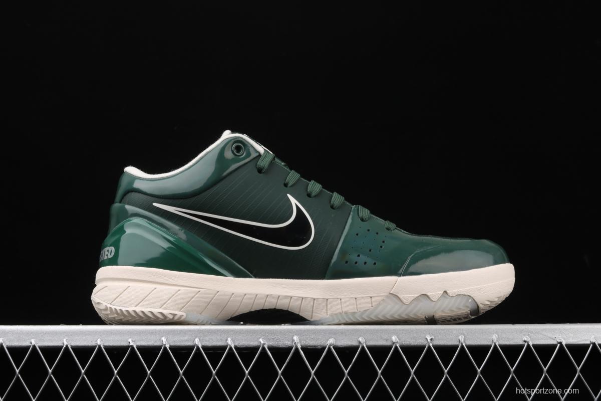 NIKE Zoom Kobe 4 Protro UNDEFEATED Kobe Bryant four generations of joint dark green low-top men's basketball shoes CQ3869-301