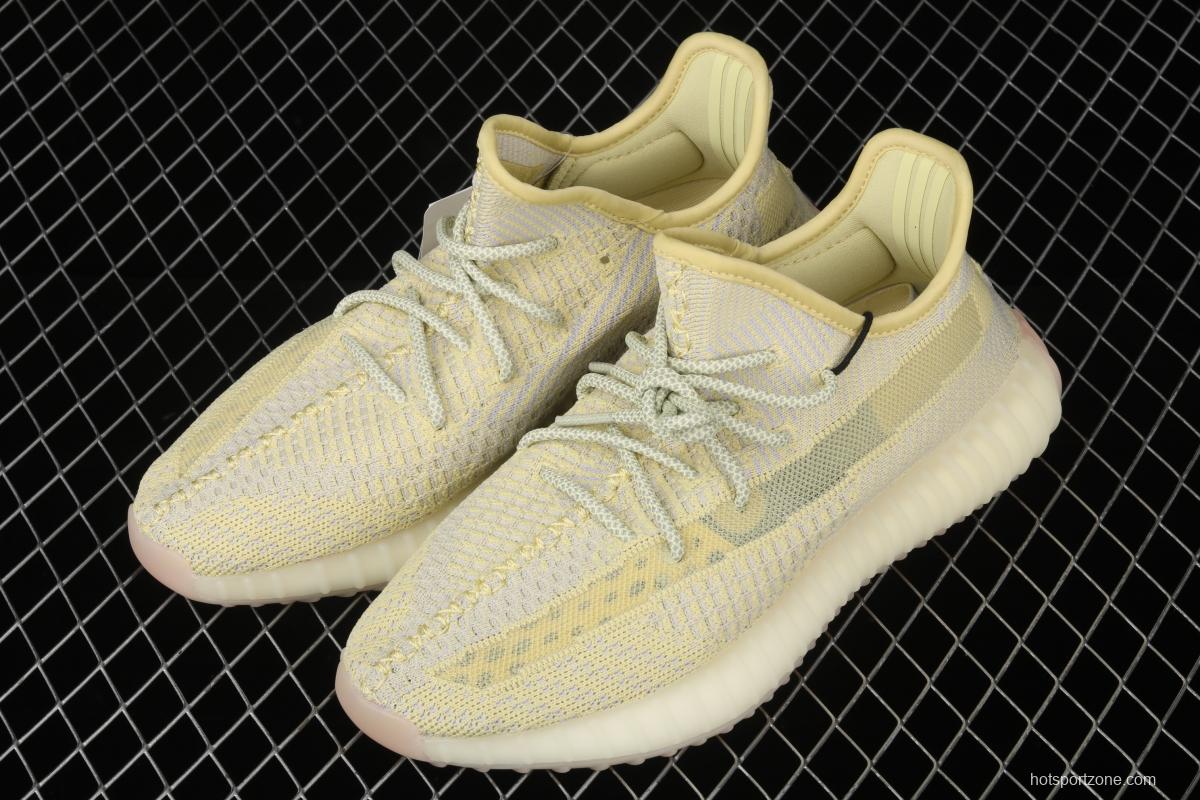 Adidas Yeezy 350 Boost V2 FV3250 Darth Coconut 350 second generation hollowed-out lemon yellow angel color BASF Boost original