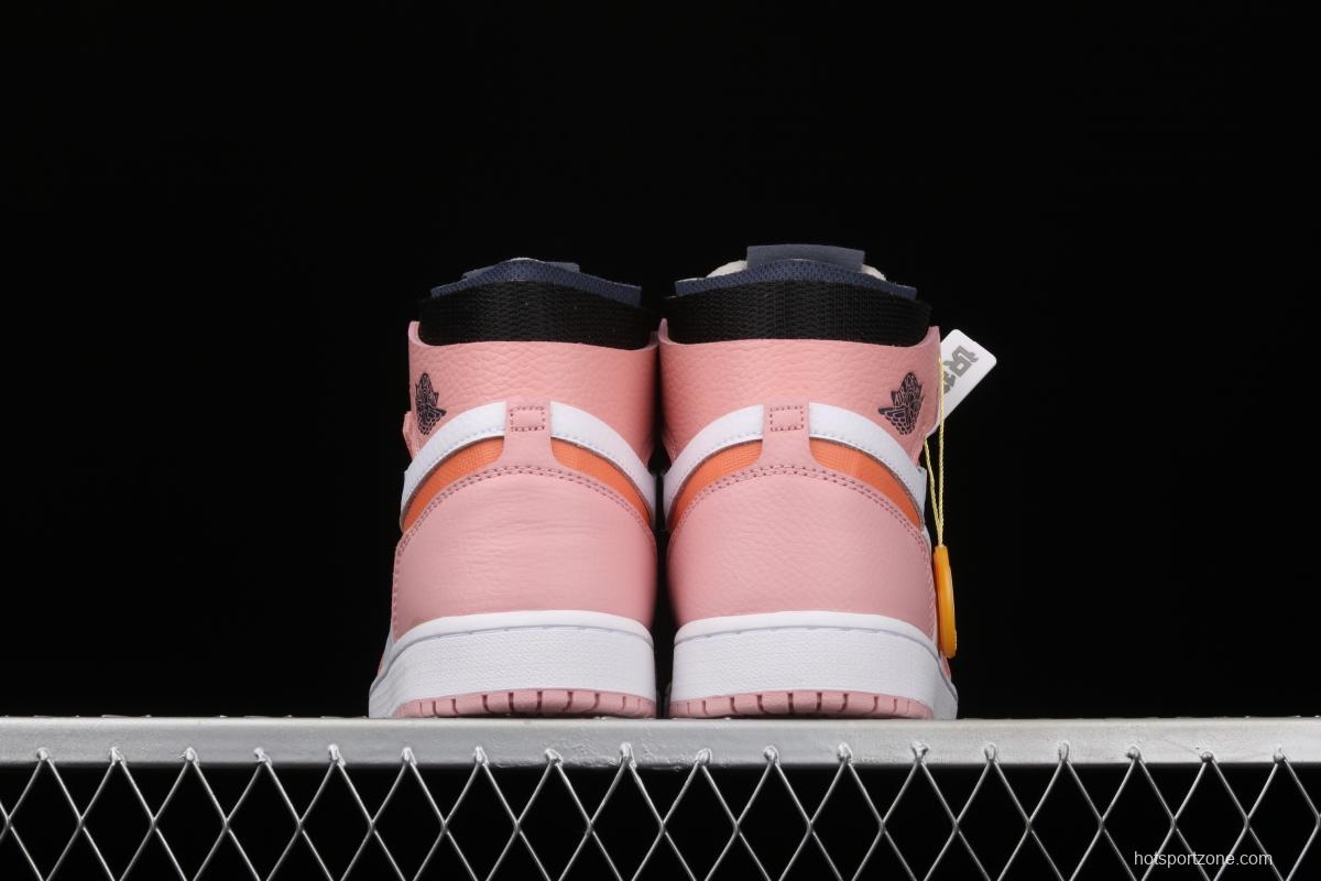 Air Jordan 1 Zoom Air CMFT pink glaze cherry pollen high top basketball shoes CT0979-601