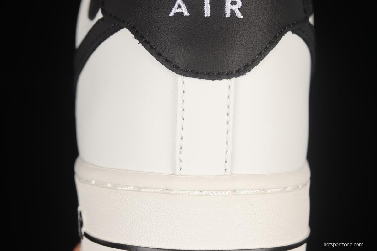 NIKE Air Force 1'07 Beige Black Grey Colorblock Low Top Sports Casual Sneakers RS2696-112