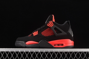 Air Jordan 4 Retro SE University Blue new black and red suede retro leisure sports culture basketball shoes CT8527-016