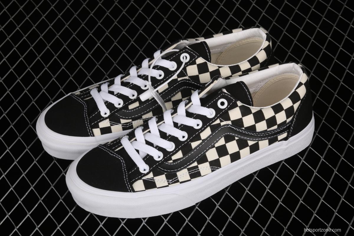 Vans Style 36 Wu Yifan same style checkerboard low-top casual board shoes VN0A54F6XC8