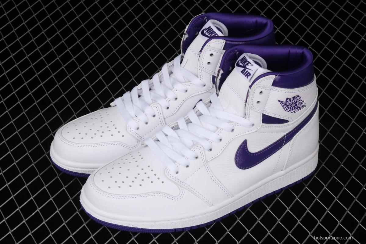 Air Jordan 1 High OG Court Purple White and Purple CD0461-151