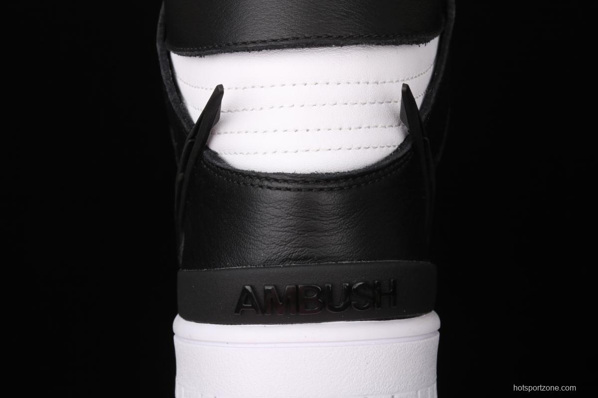 Ambush x NIKE DUNK High Black Wu Yifan Deng Ziqi same black and white high top casual board shoes CU7544-001