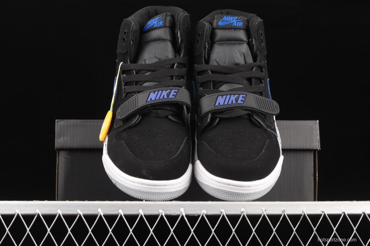 Jordan Legacy 312 black and blue color Velcro three-in-one board shoes AV3922-048