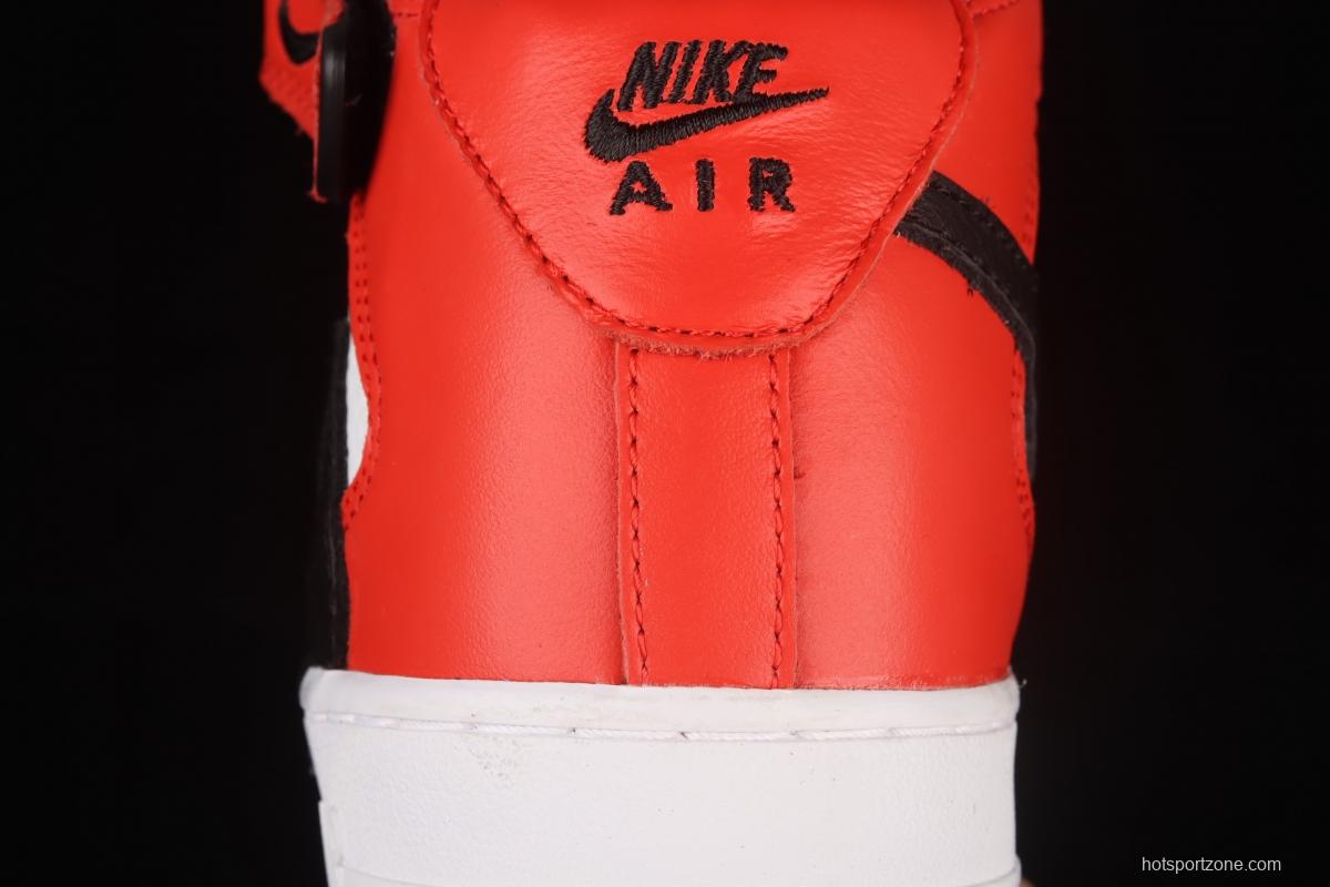 NIKE Air Force 1x 07 Mid Chicago color backhook Zhongbang casual board shoes 804609-160