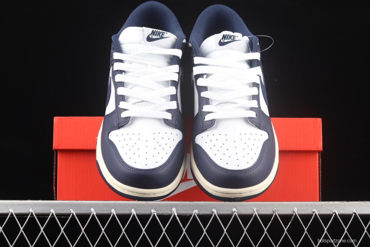 NIKE SB DUNK Low Navy Blue navy blue color SB buckle rebound fashion casual board shoes DD1503-115