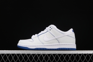 NIKE SB DUNK Low Pro Magnolia QQ crack ice blue blue porcelain sports skateboard shoes CJ6884-100