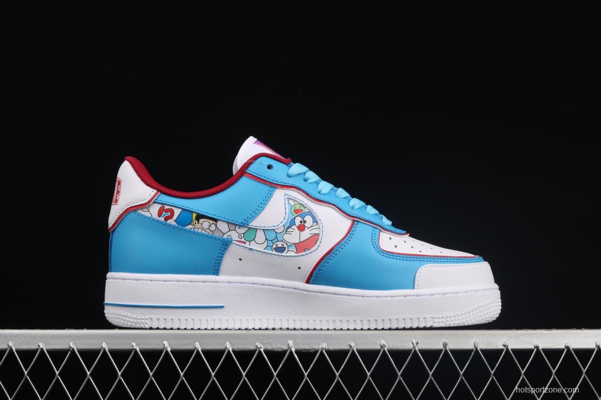 NIKE Air Force 11607 Doraemon robot cat-themed low-top casual board shoes BQ8988-106