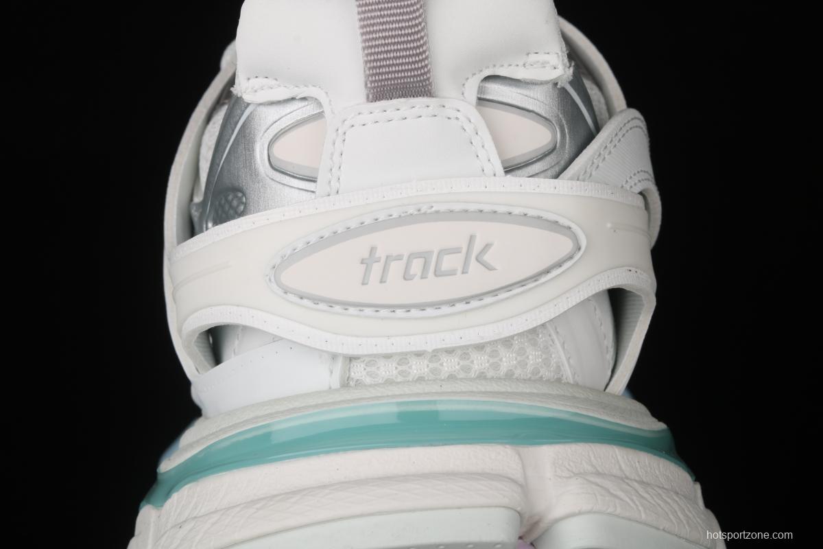 Balenciaga Sneaker Tess s.Gomma Res BI ALV/TIS EFF NUBUK/TIS E 2020 latest color matching trend running shoes W3AC49045