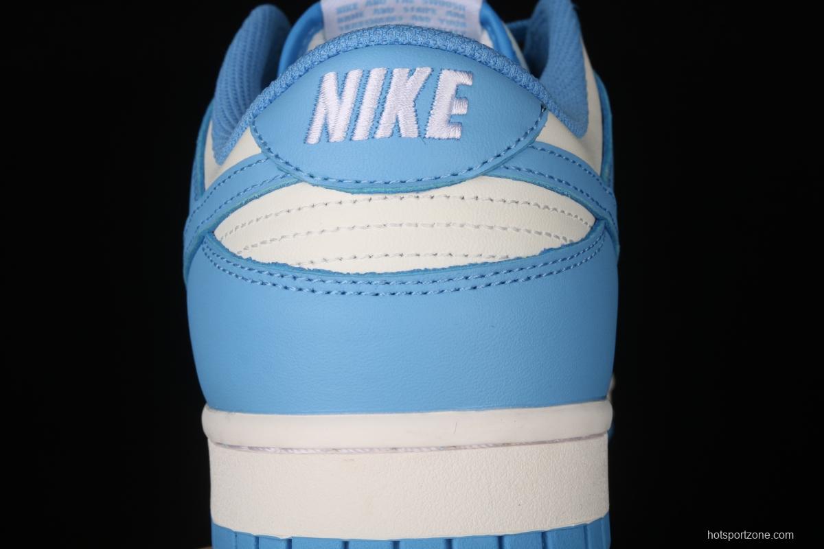 NIKE DUNK Low University Blue White Blue North Carolina White Blue Slam Dunk Series low side Leisure Sports Skateboard shoes DD1391-102