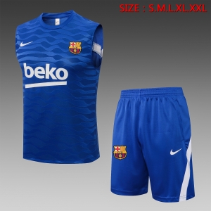 21 22 Barcelona Vest Enamel blue S-2XL D629#
