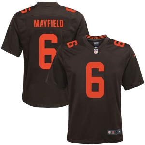 Youth Baker Mayfield Brown Alternate Player Limited Team Jersey
