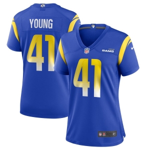 Women's Kenny Young Royal Player Limited Team Jersey