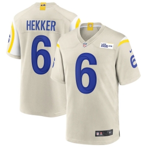 Men's Johnny Hekker Bone Player Limited Team Jersey