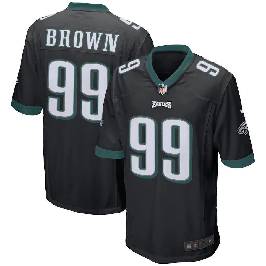 Men's Jerome Brown Black Retired Player Limited Team Jersey