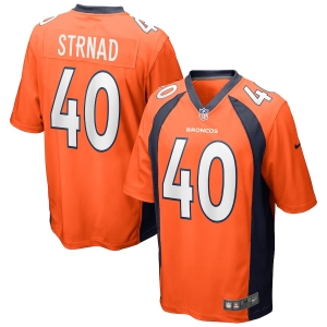Men's Justin Strnad Orange Player Limited Team Jersey