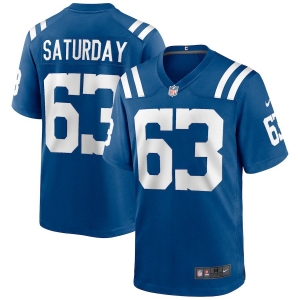 Men's Jeff Saturday Royal Retired Player Limited Team Jersey