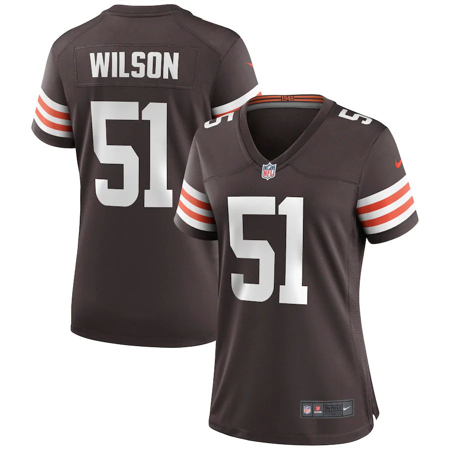 Women's Mack Wilson Brown Player Limited Team Jersey