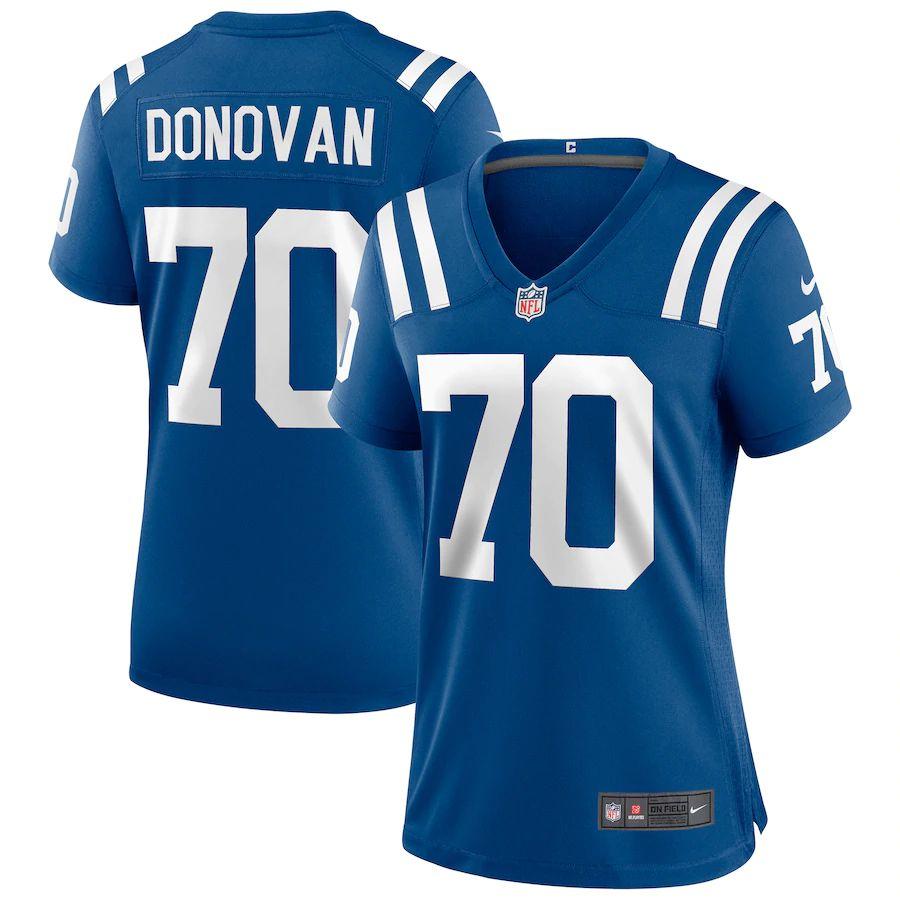 Women's Art Donovan Royal Retired Player Limited Team Jersey