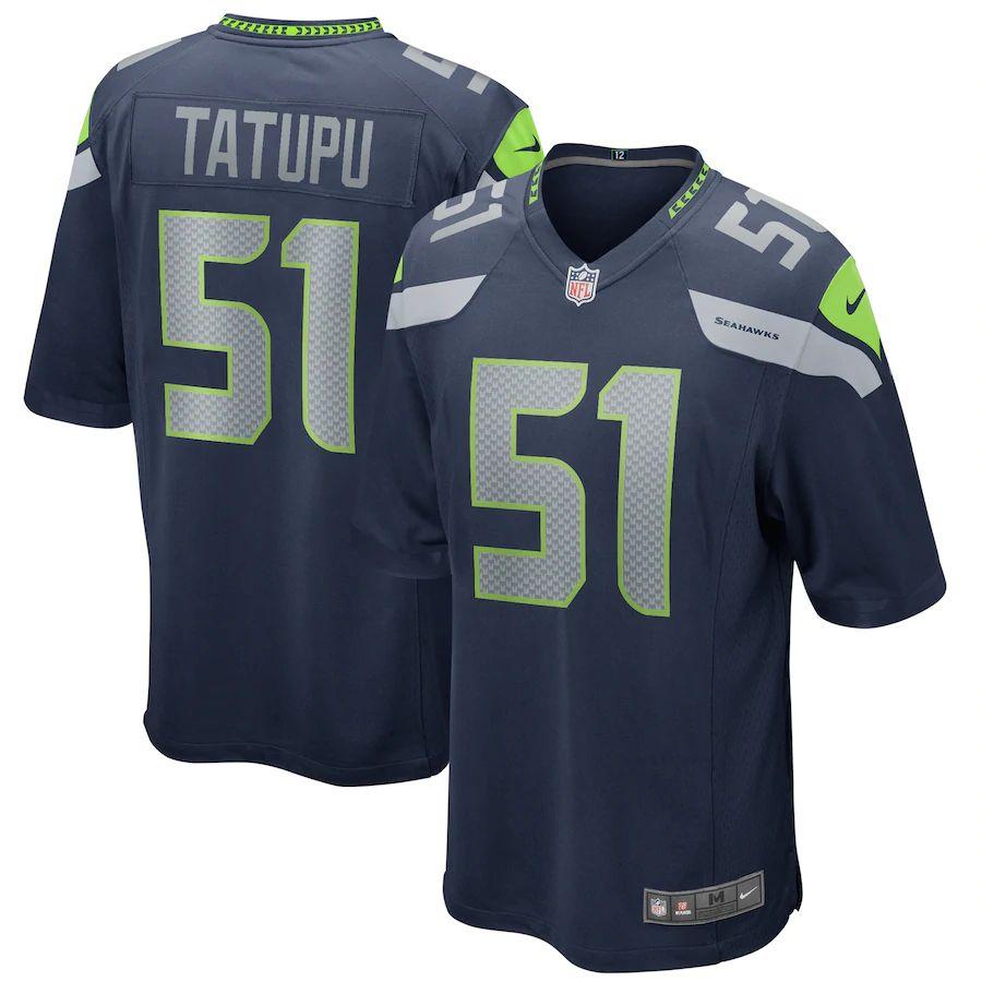 Men's Lofa Tatupu College Navy Retired Player Limited Team Jersey