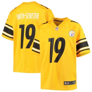 Men's JuJu Smith-Schuster Gold Inverted Player Limited Team Jersey